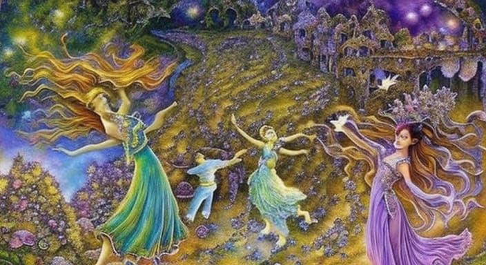 Fantasy Masterpiece in Ghibli Burton Style