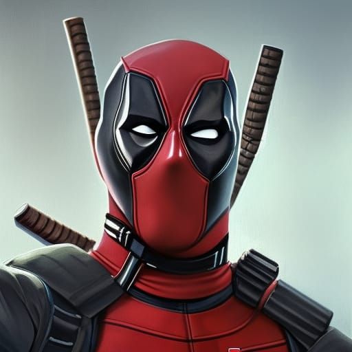 Hyperdetailed Deadpool Selfie Portrait in UE5