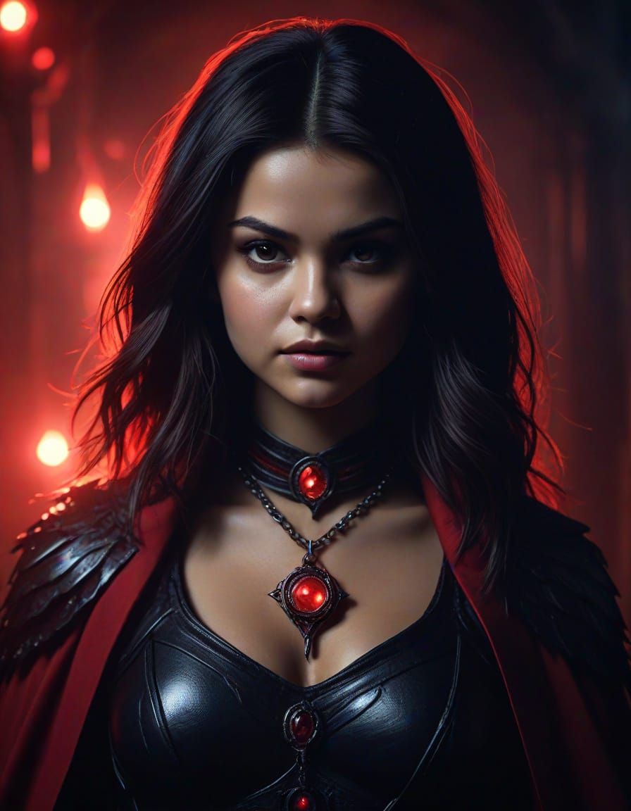 Selena Gomez as Raven with Red Soulstone