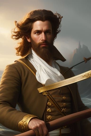1800s Sailor Portrait with Dynamic Lighting