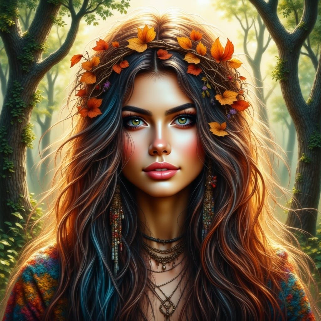 Regal Forest Queen in Ethereal Glow