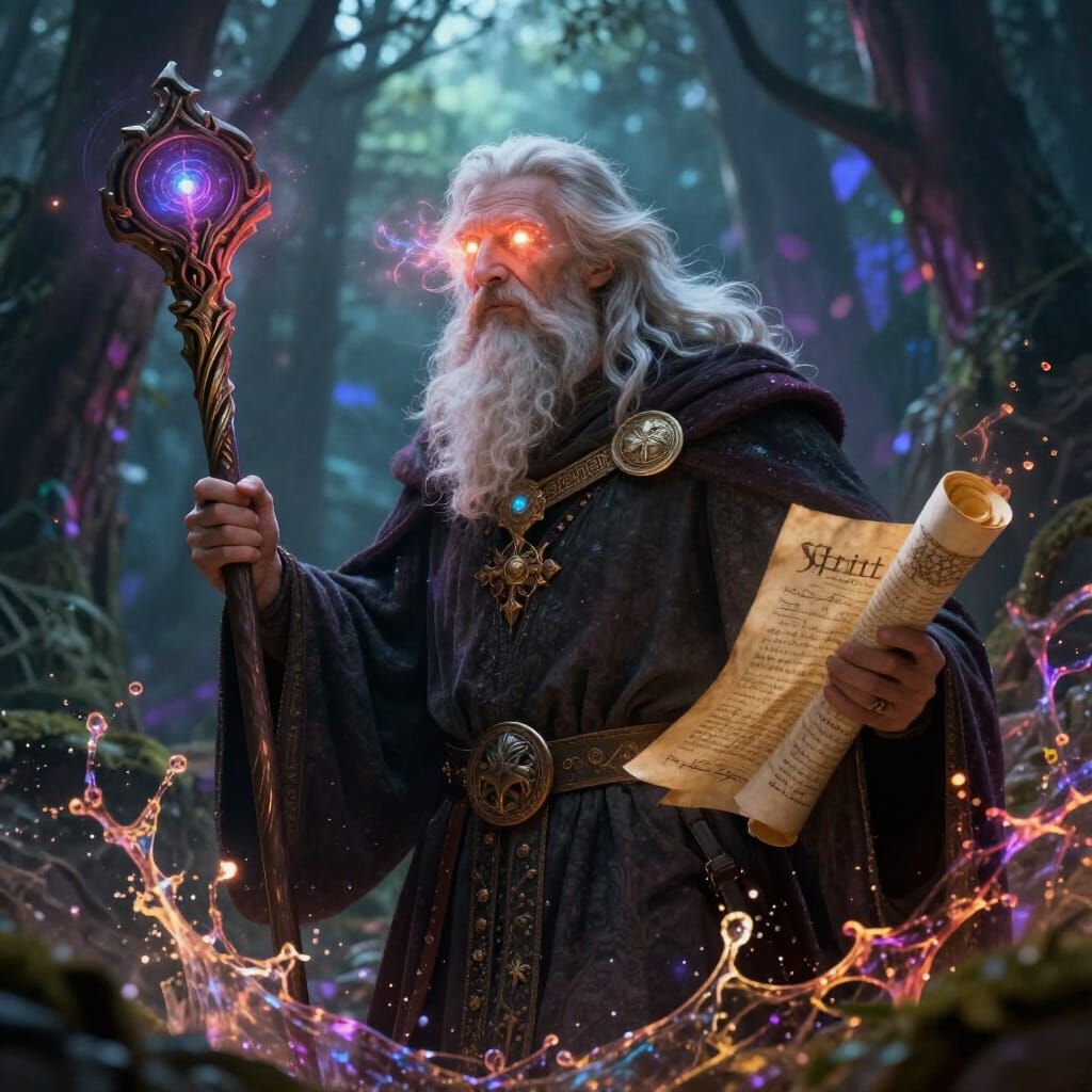 Old Sorcerer Emerging From Forest, Messenger of Perun