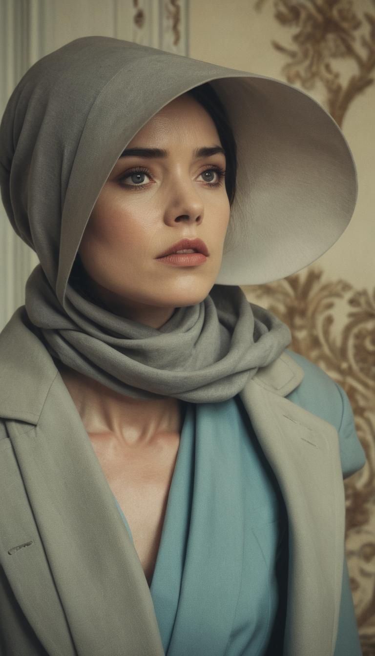 Submissive Woman Before Formidable Man