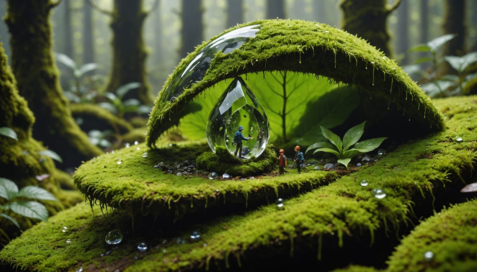 Hidden World in Dewdrop with MIB Agents and Crystal Caves