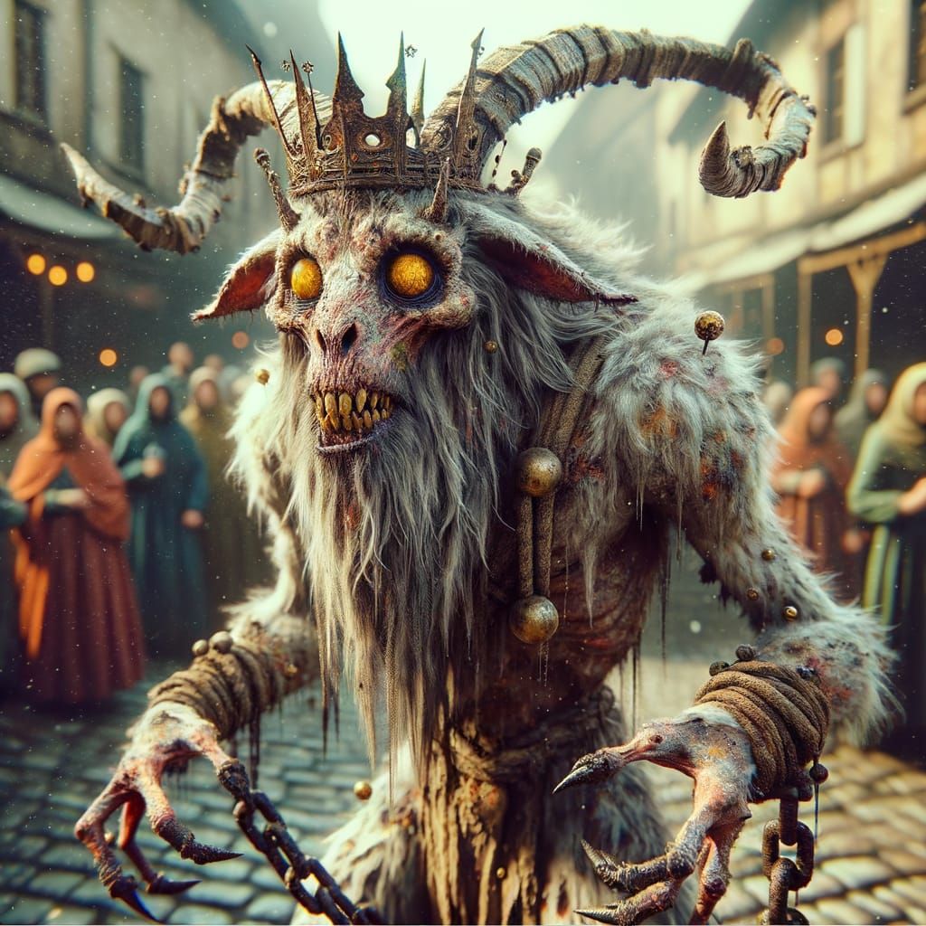 Majestic Horror Beast Reigns Over Town Square