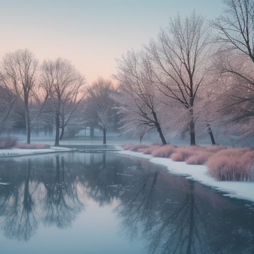 Frosty City Park Winter Wonderland