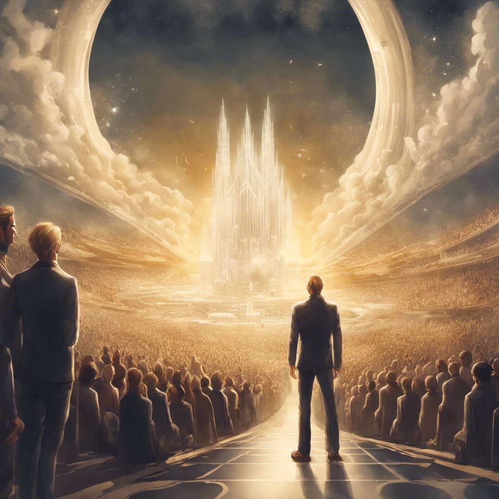 Heavenly Lecture in a Fantasy Landscape