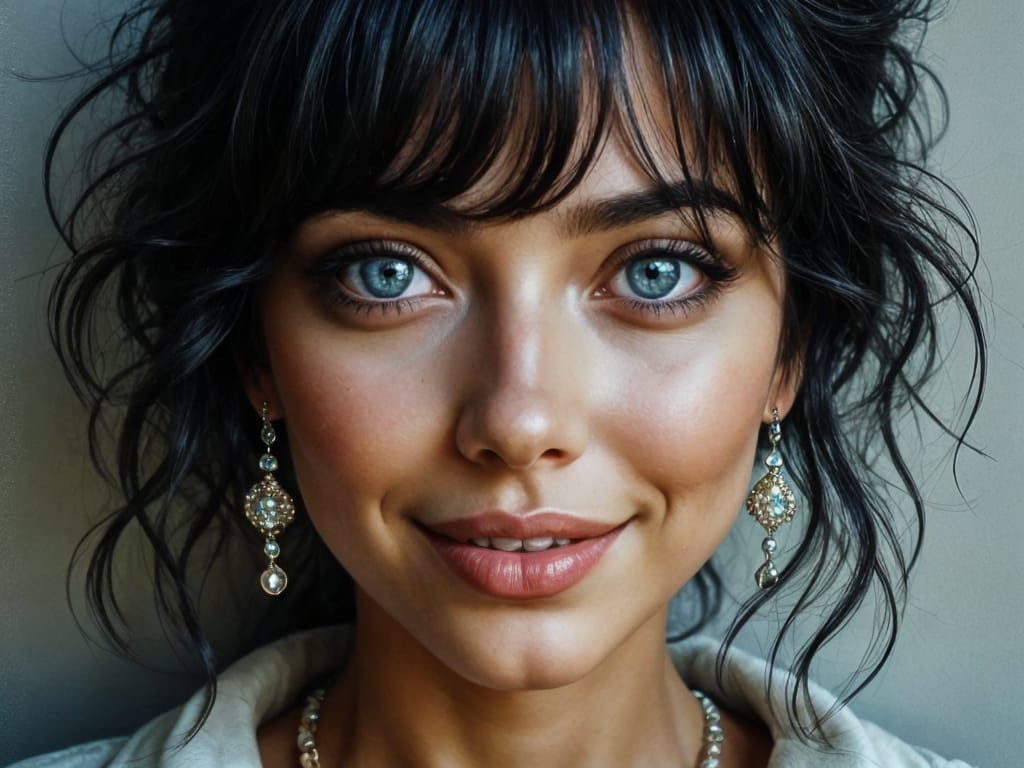 Hyperrealistic Portrait of a Beautiful Woman