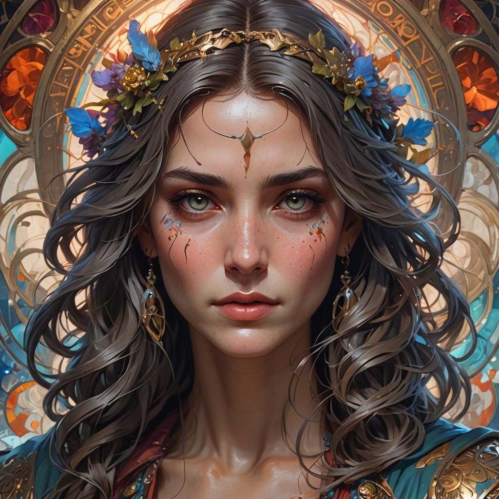 Intricate Portrait in Dynamic Lighting, Hyperdetailed