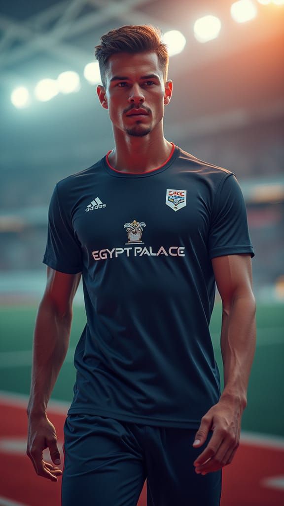 Athletic Egypt Palace Sport Shirt Design for Modern Men