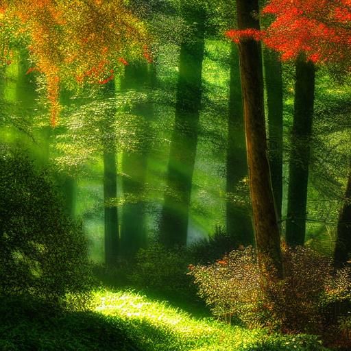 Ethereal Fairy Village in Impressionist Watercolor Pastel