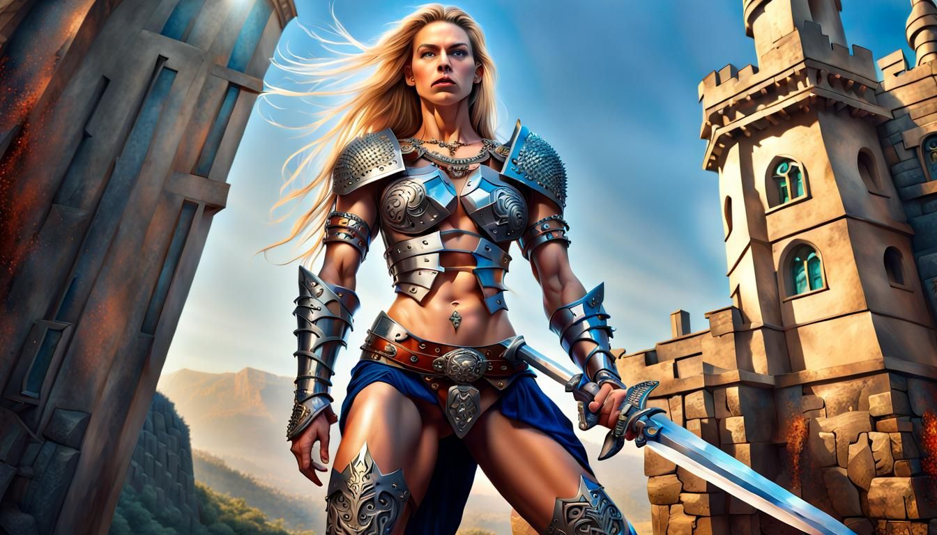Muscular Warrior Woman
