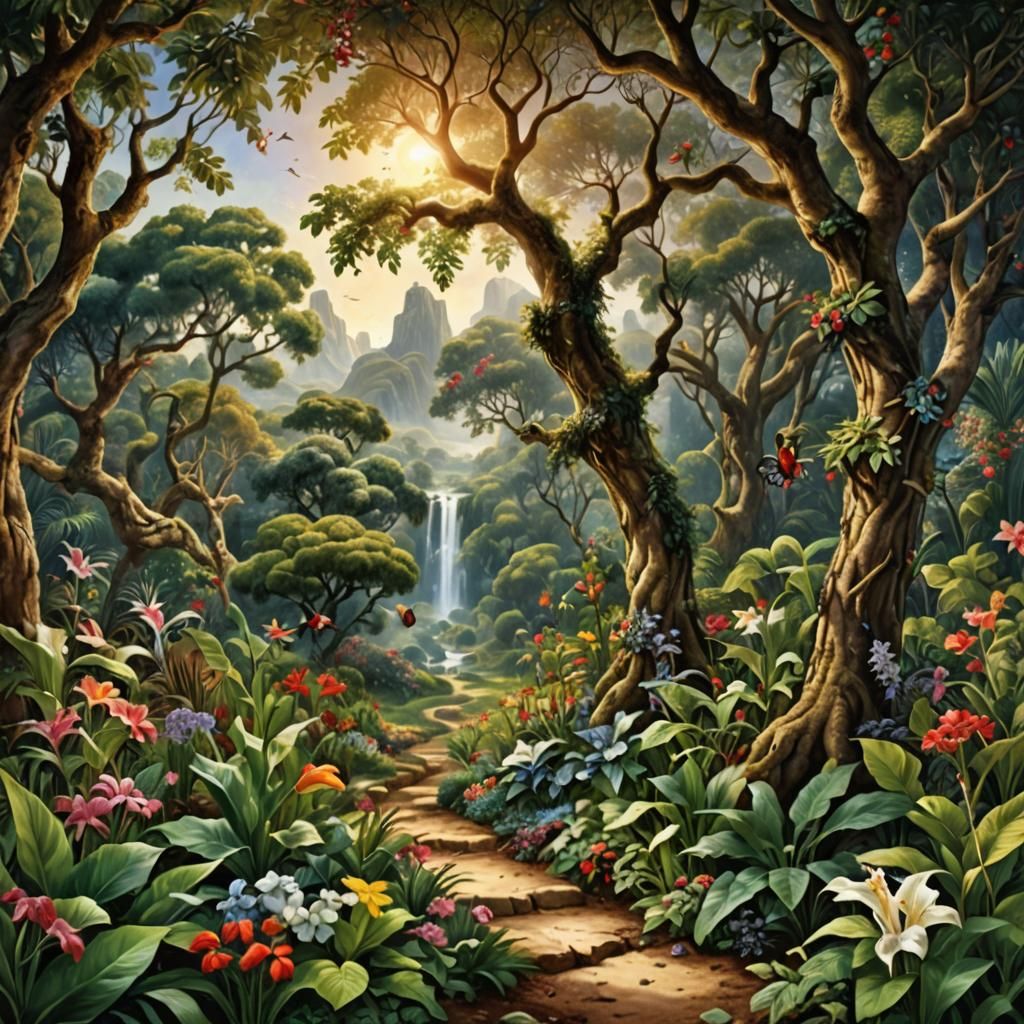 AI's Vision of the Garden of Eden