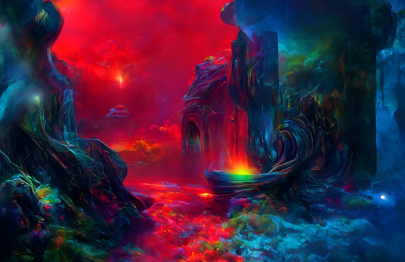 Reality Rift Portal: Sci-Fi Fantasy Concept Art