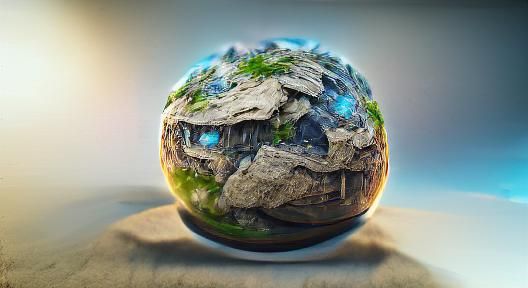 Stunning Digital Rendering of Planet Earth from Space