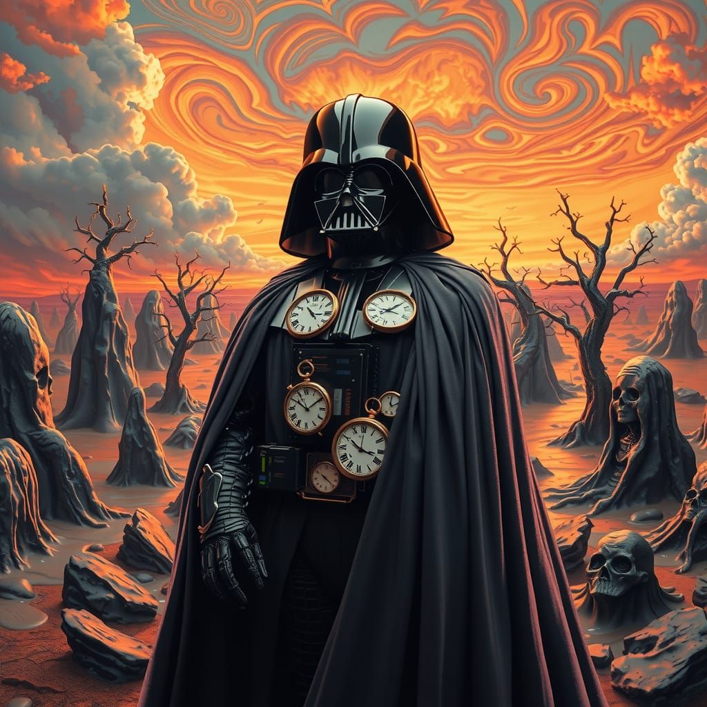 Darth Vader in a Surrealist Dreamscape