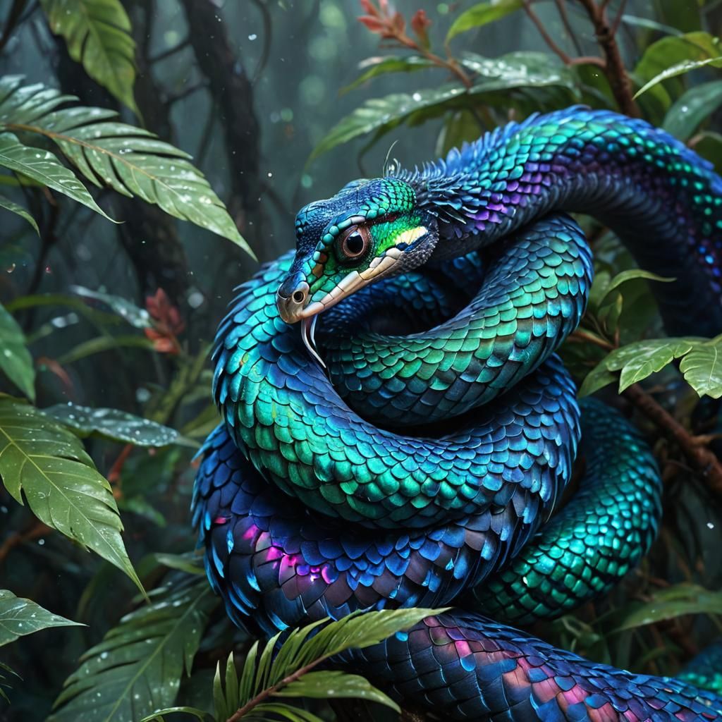 Peacock-Snake Hybrid (1)