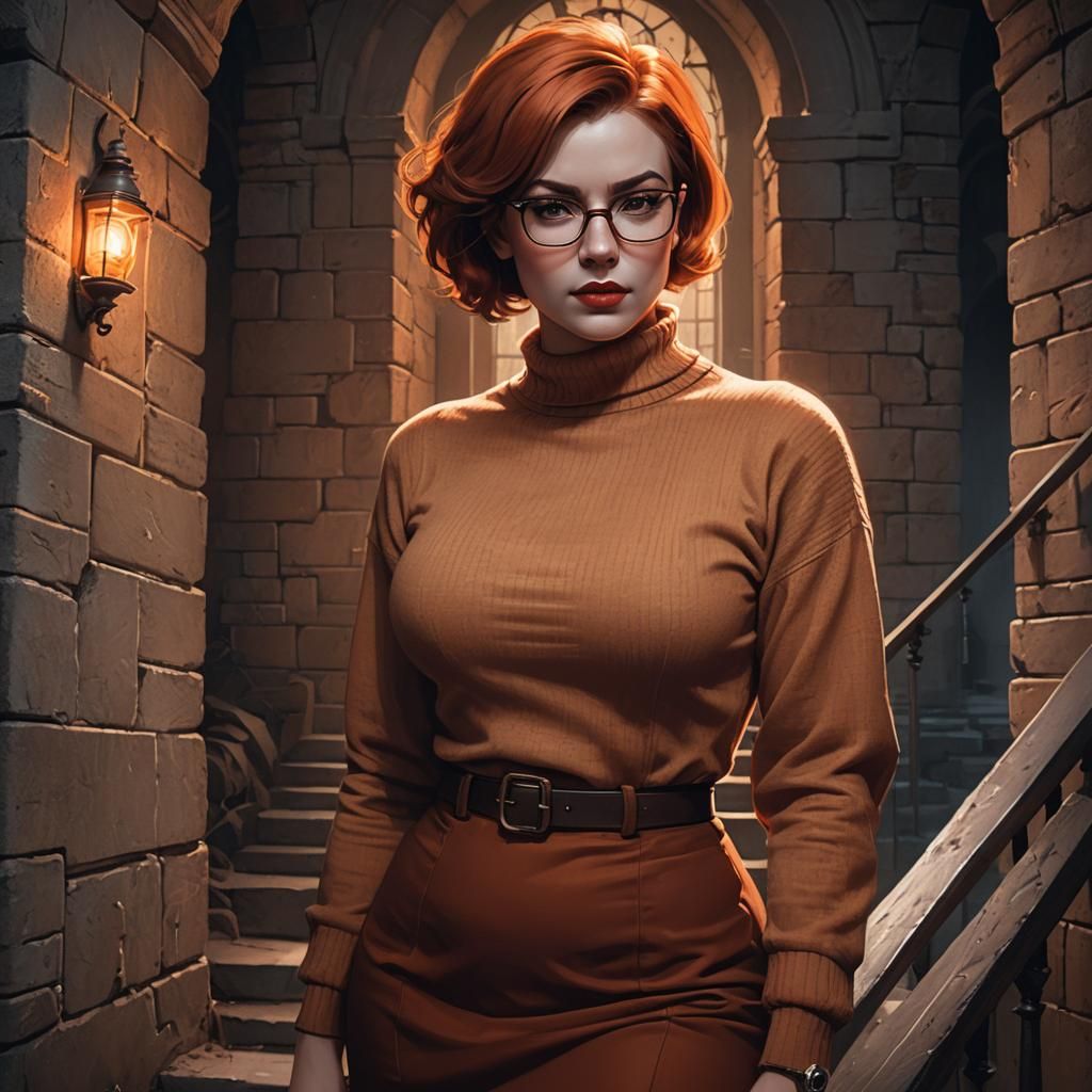 Haunted Castle Portrait in Hyperdetailed Style