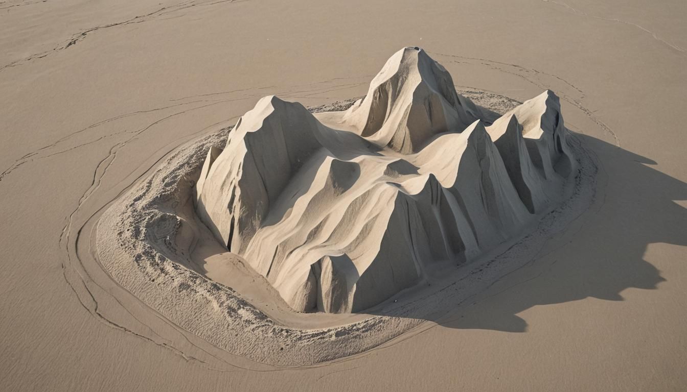 iceberg made of sand