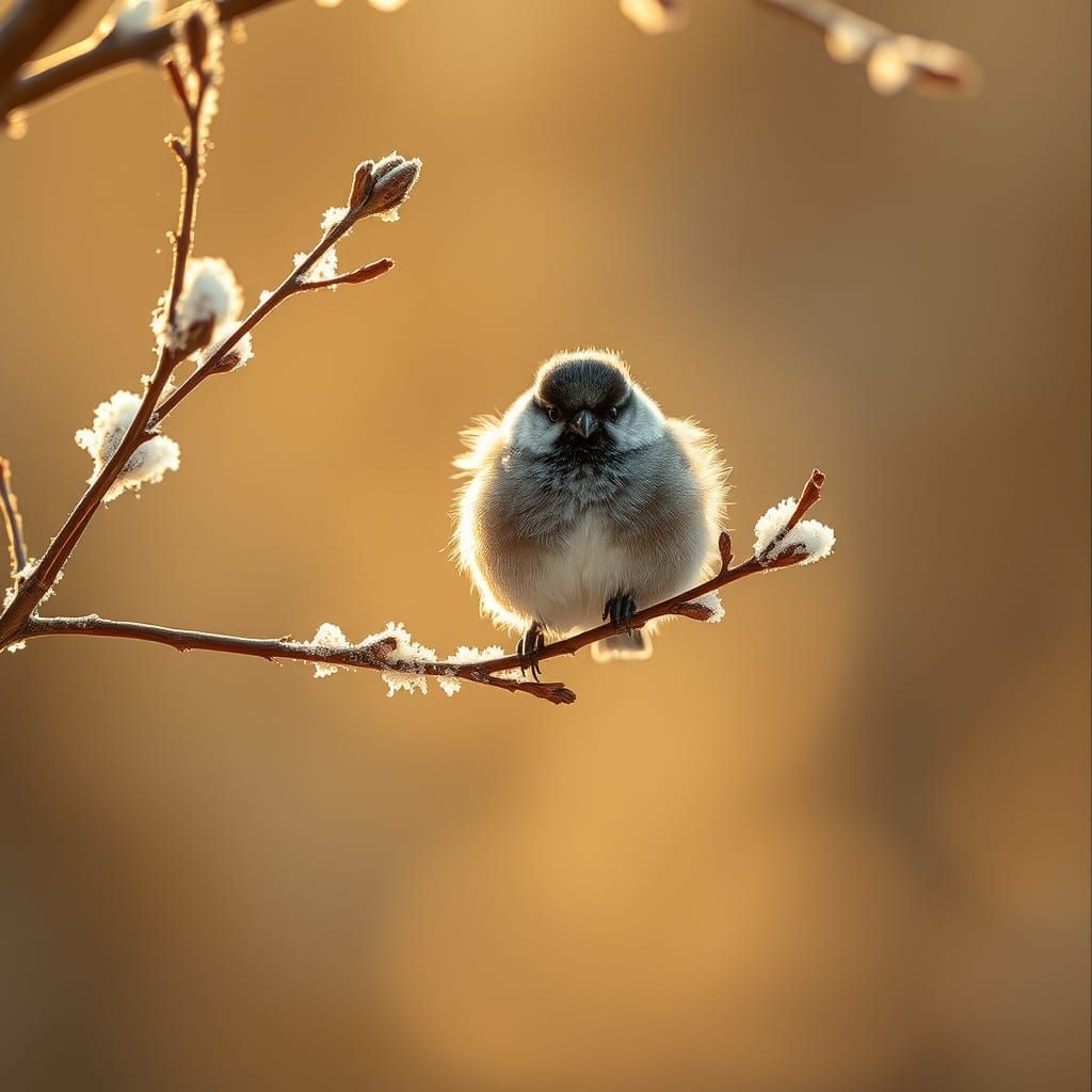Chickadee in Early Spring Splendor
