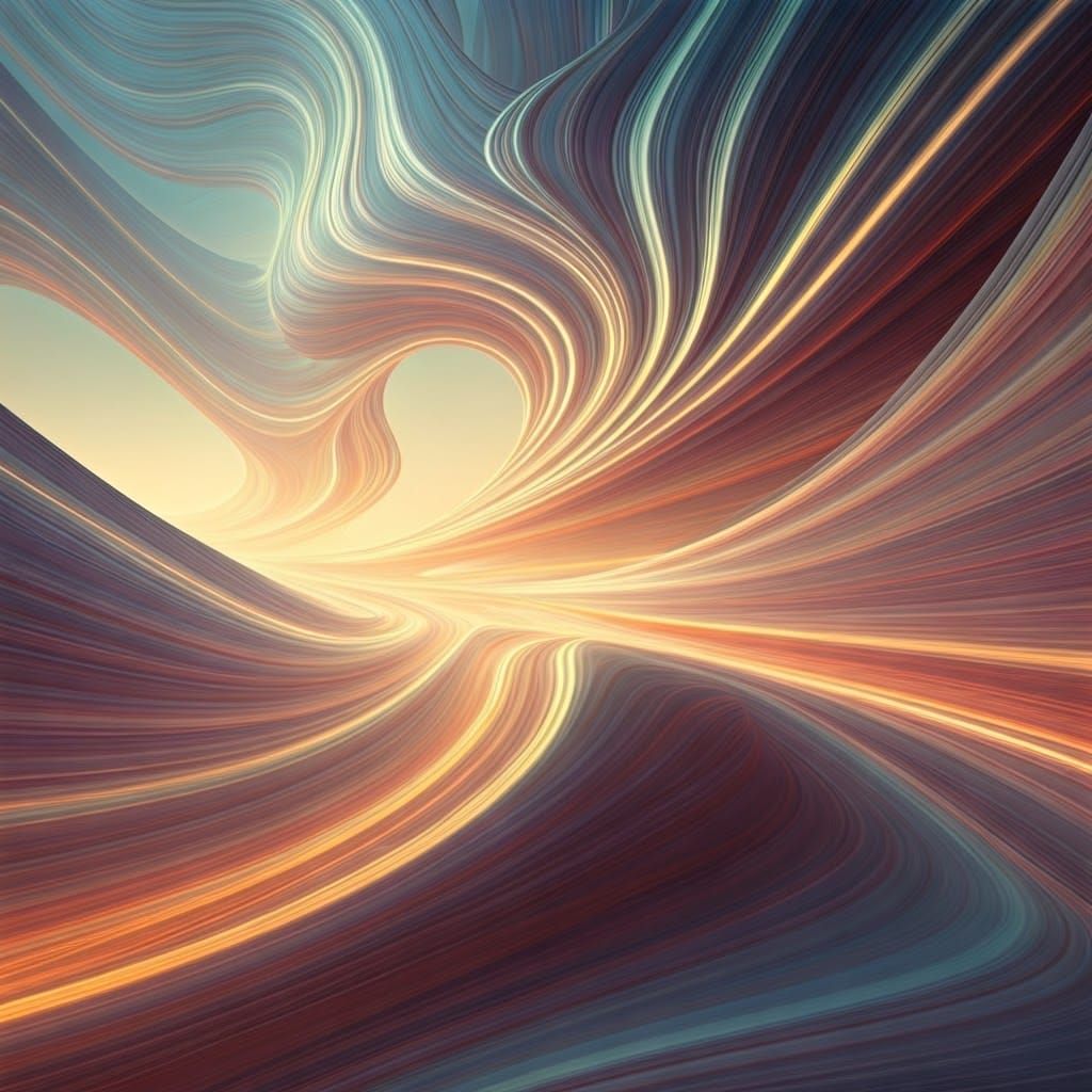 Dreamlike Landscape with Soft, Inner Glow