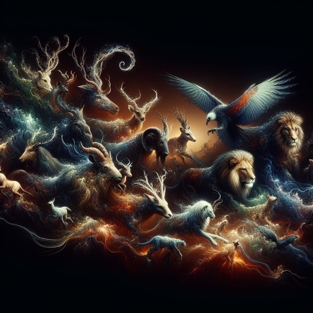 Animal Kingdom Fantasy Concept Art in 8k