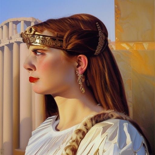 Decadent Princess of Miletus: Oil Painting