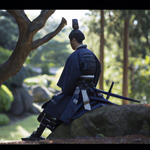 Samurai in Contemplative Repose