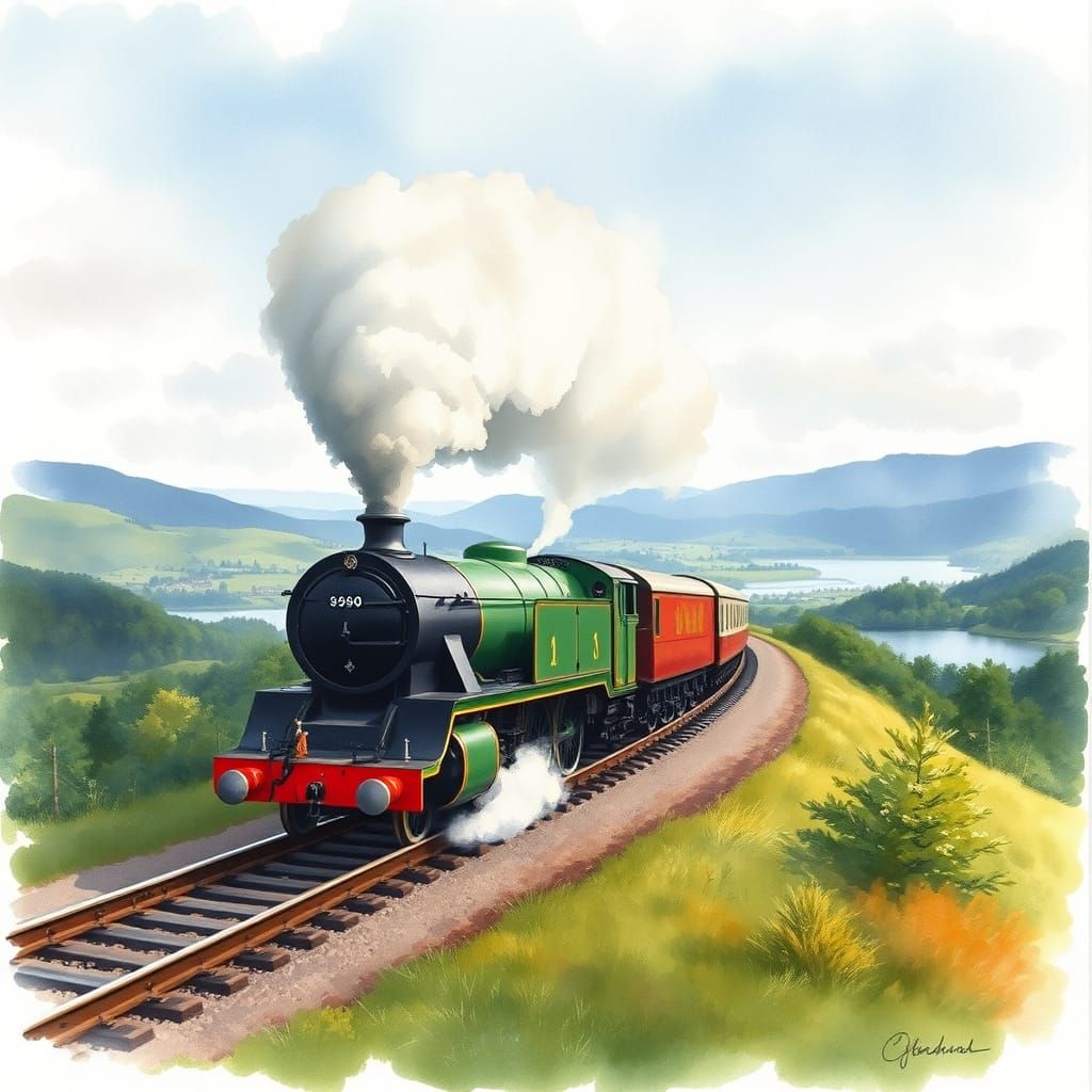 The iconic Flying Scotsman steam locomotive