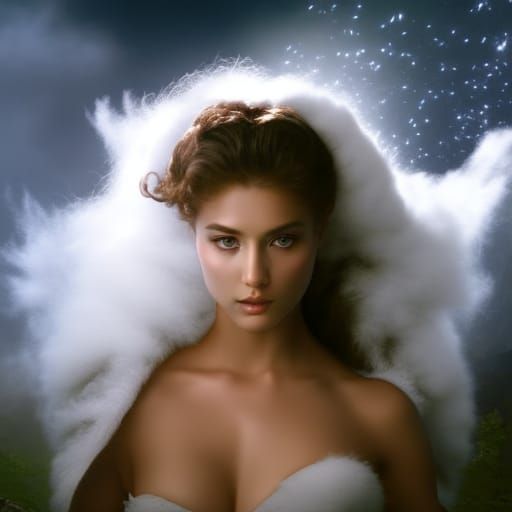 Elegant Figure in Enchanted Forest, Renaissance Style