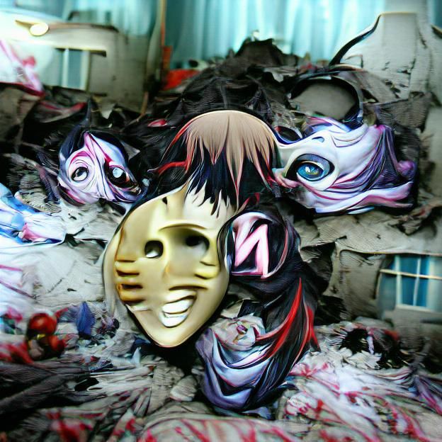 Anime Mask Generated by AI
