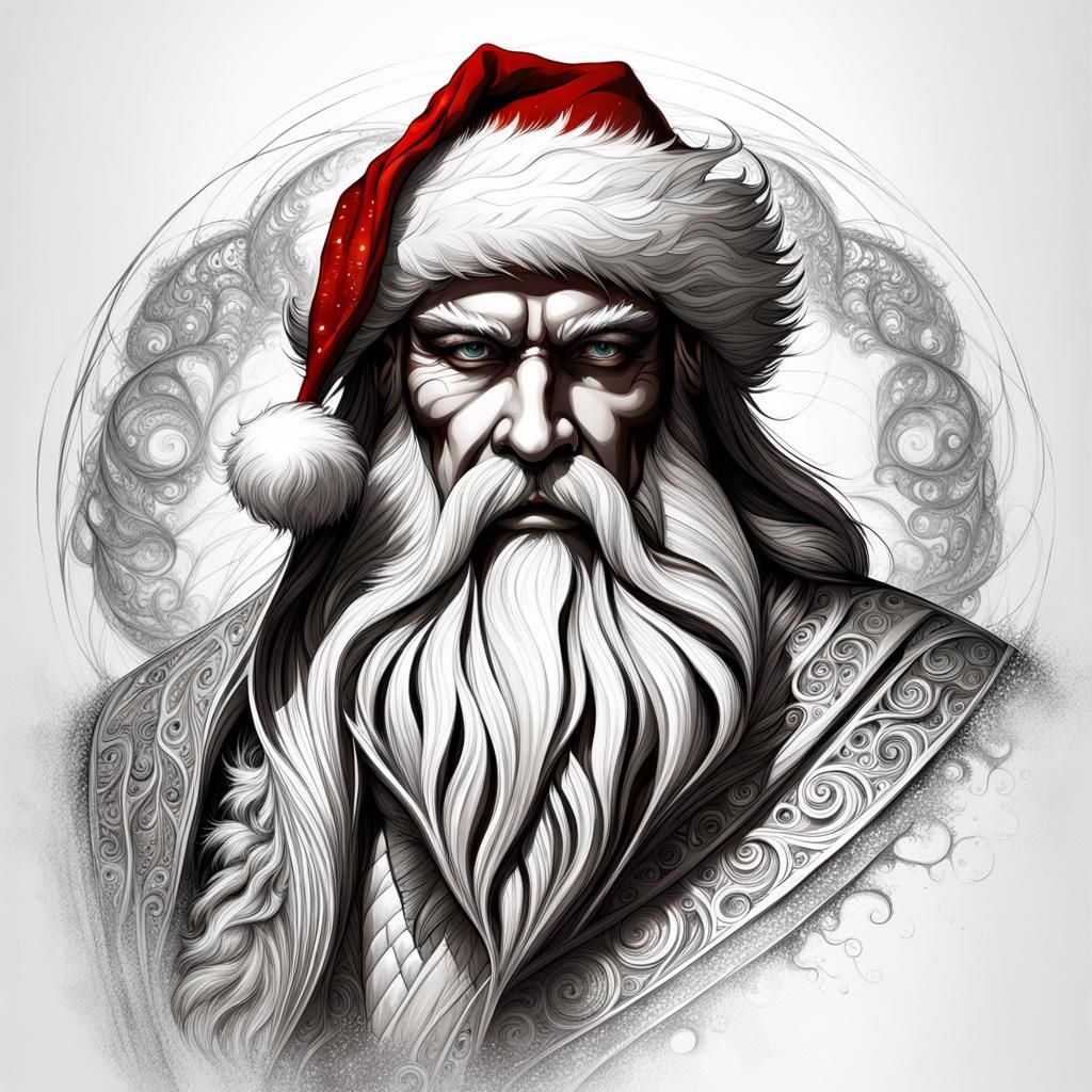 Santa Claus in Luis Royo Style