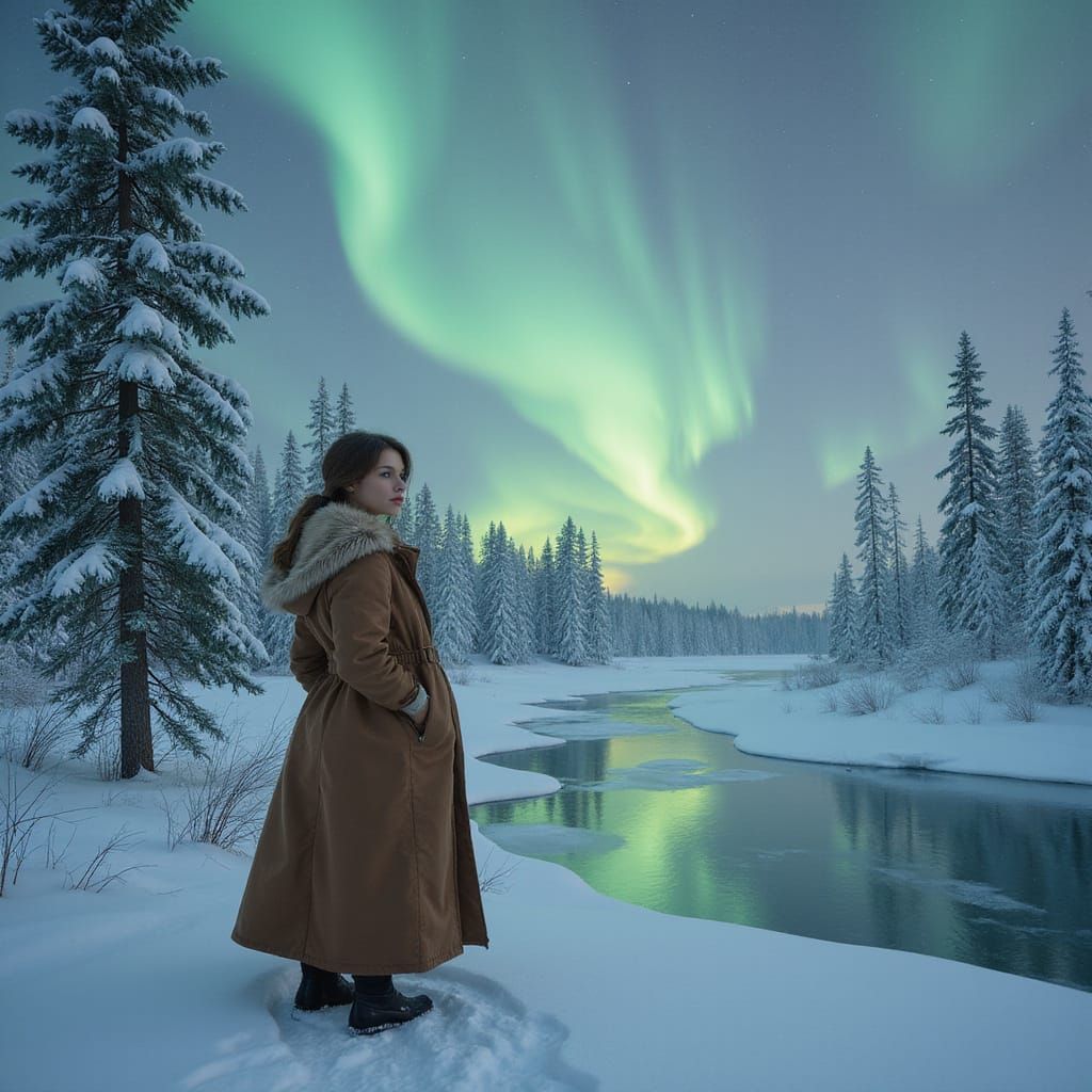 Northern Landscape in Soft Ethereal Light