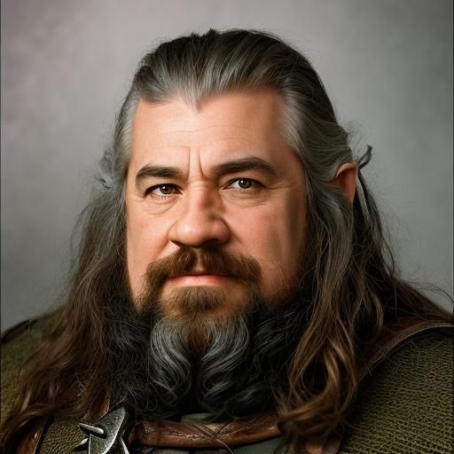 Lord of the Rings Dwarf Warrior Portrait