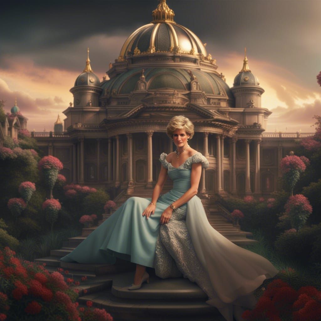 Epic Digital Painting of Princess Diana