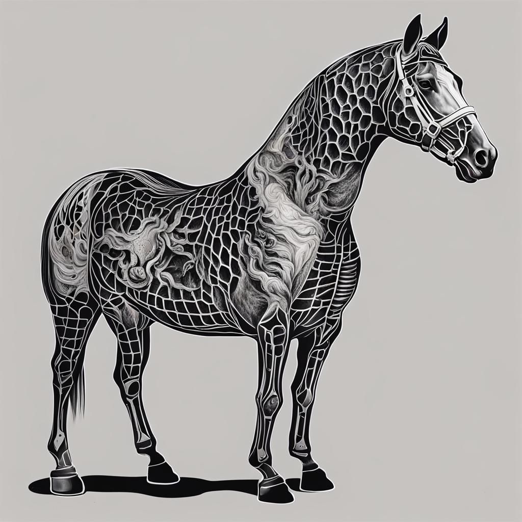 Horse with Trachea: AI Interpretation