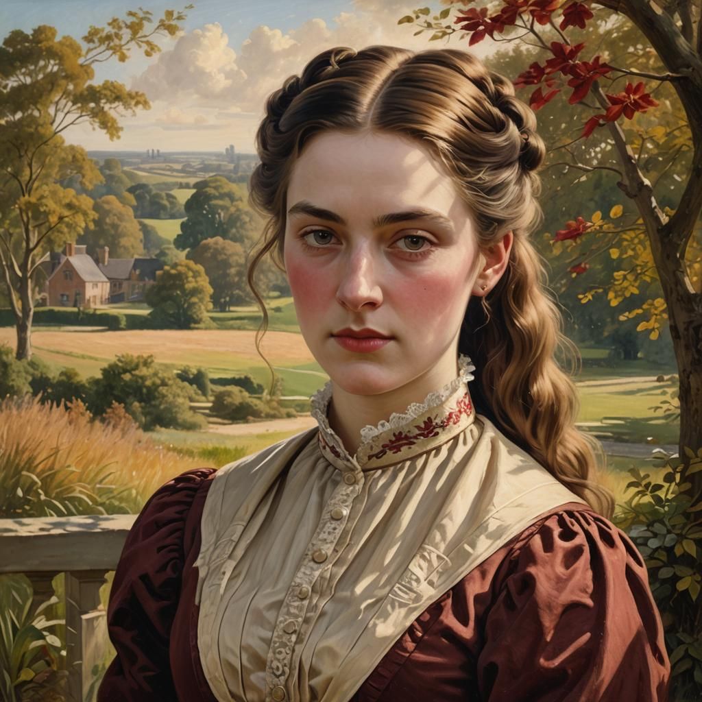 Victorian Portrait of Nellie Mabel Addams