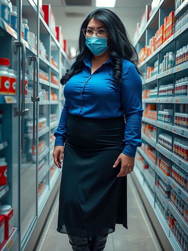 Stunning Portrait of a Cunning Villain in Pharmacy
