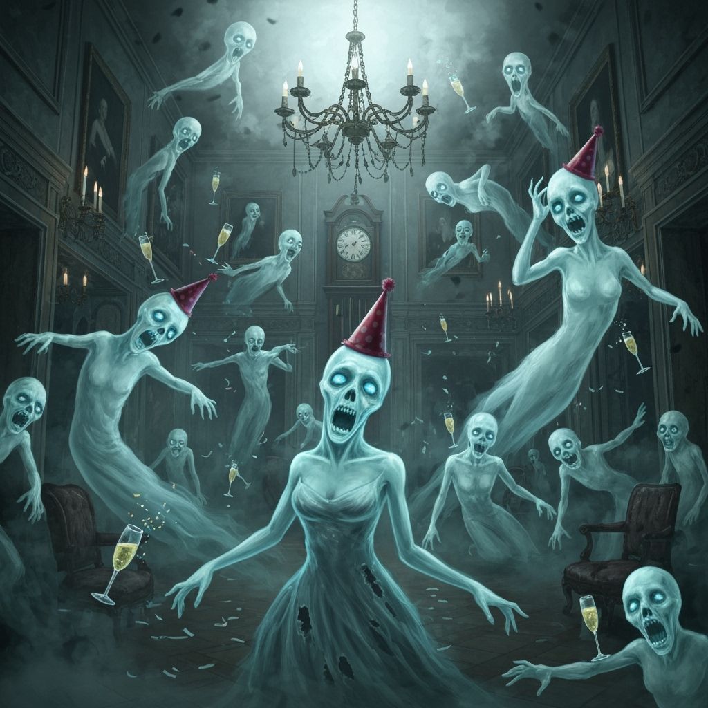 Haunted Gothic Mansion New Year's Eve Ball
