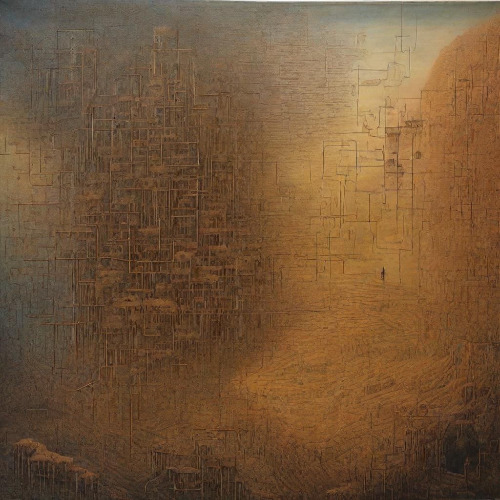 Surreal Binary Tapestry as Maximalist Paradox