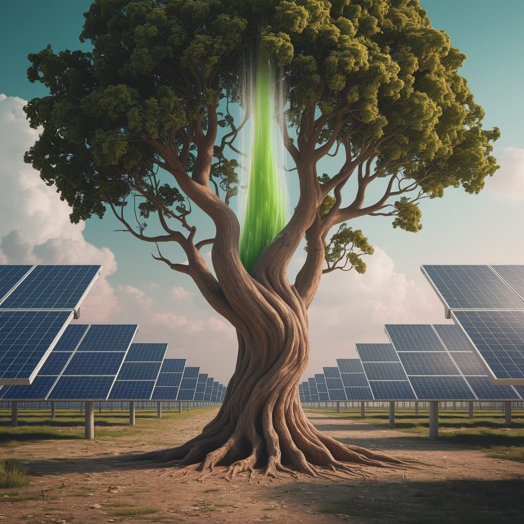 Whimsical Tree Purifies Air in Desolate Landscape