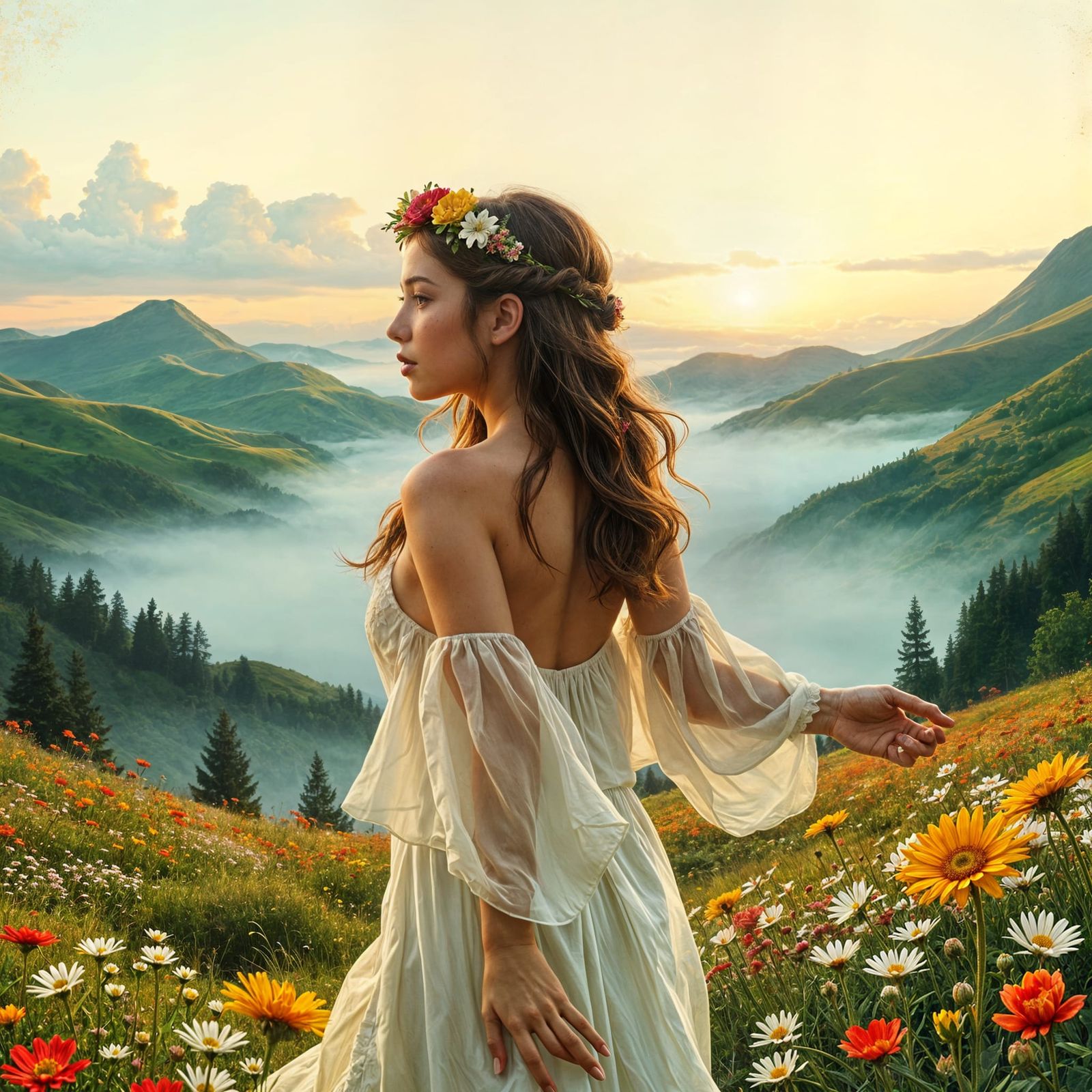 Enchanted Wench in a Whimsical Valley