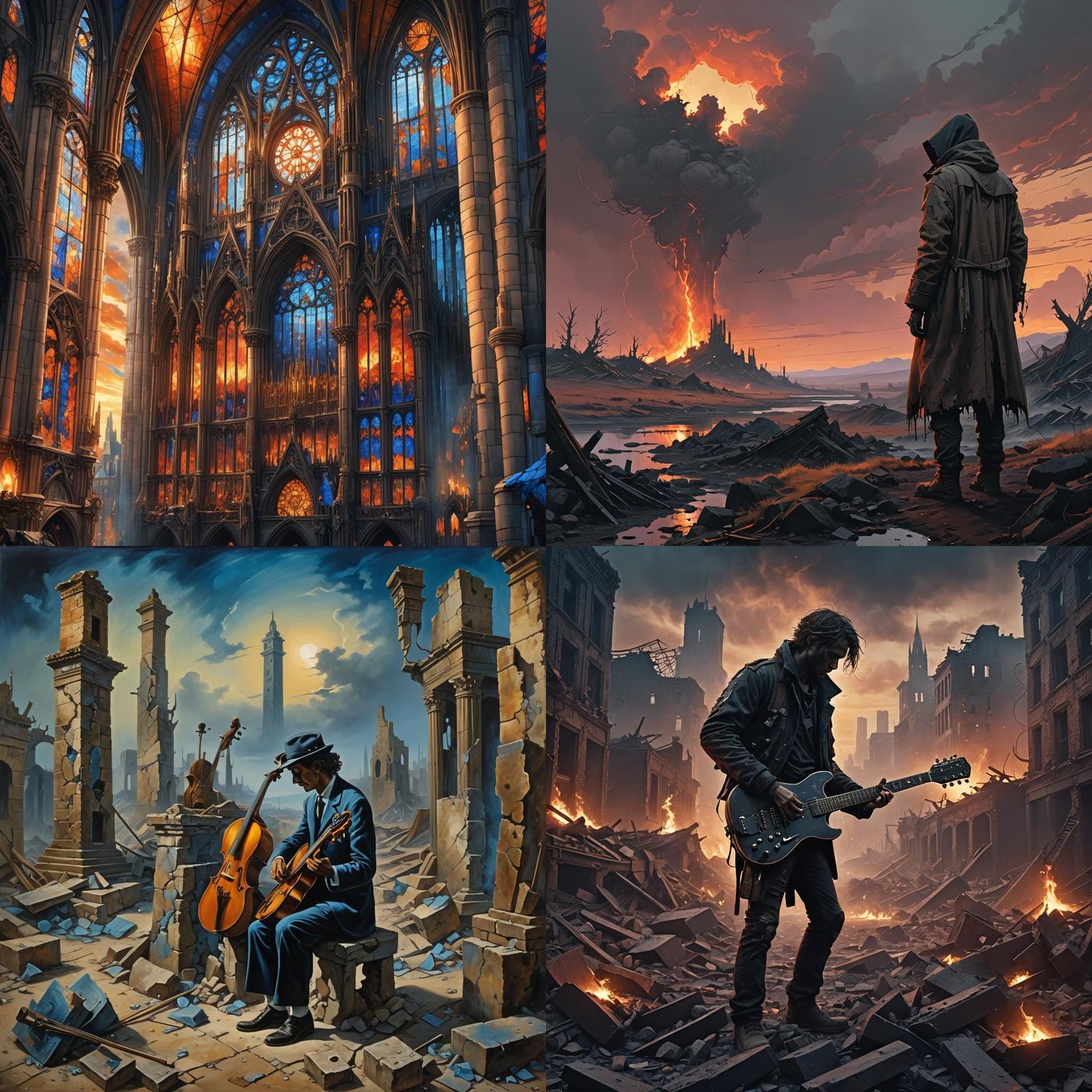 Apocalyptic Music: Detailed Matte Painting
