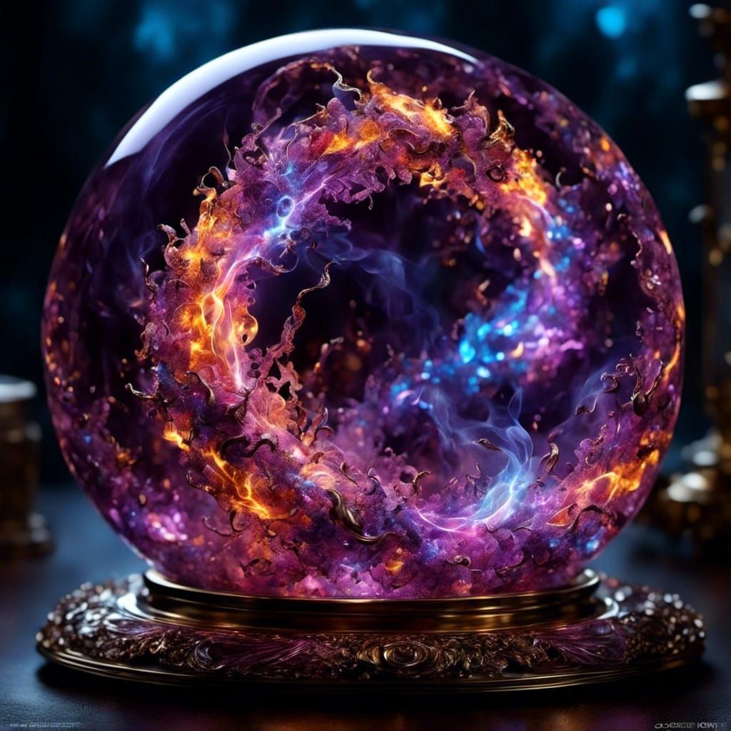 Split Image: Lightning Suncatcher and Fire Hologram