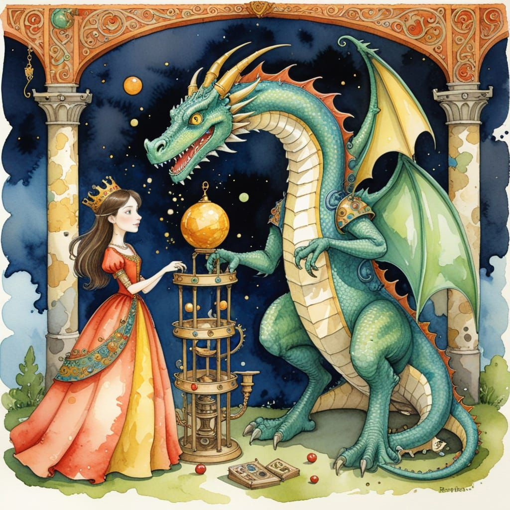Medieval Prince and Princess Create Whimsical Dragon Catchin...