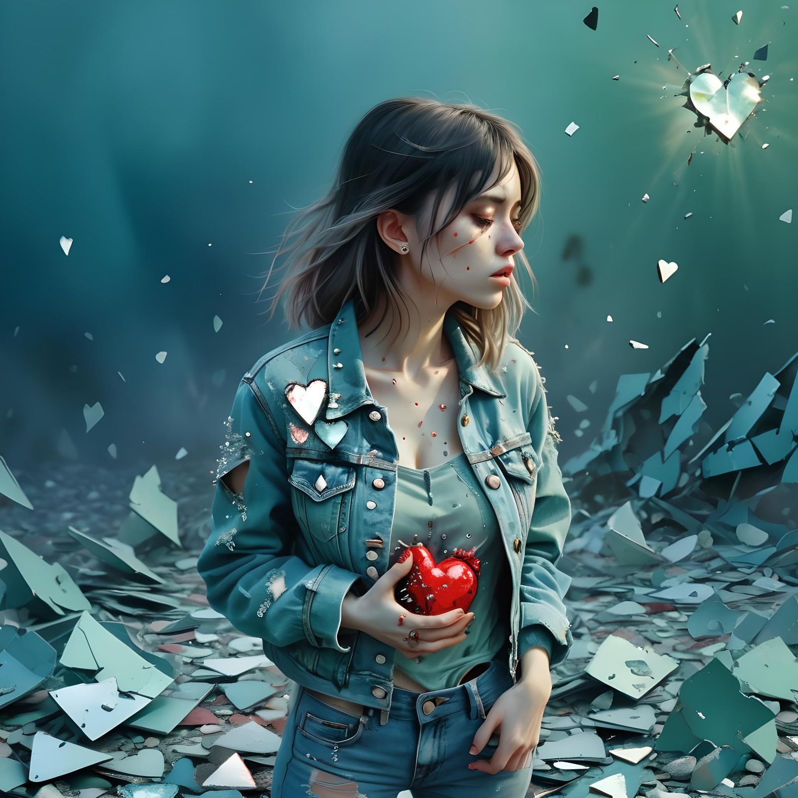 Girl with Broken Heart: Symbol of Lost Love