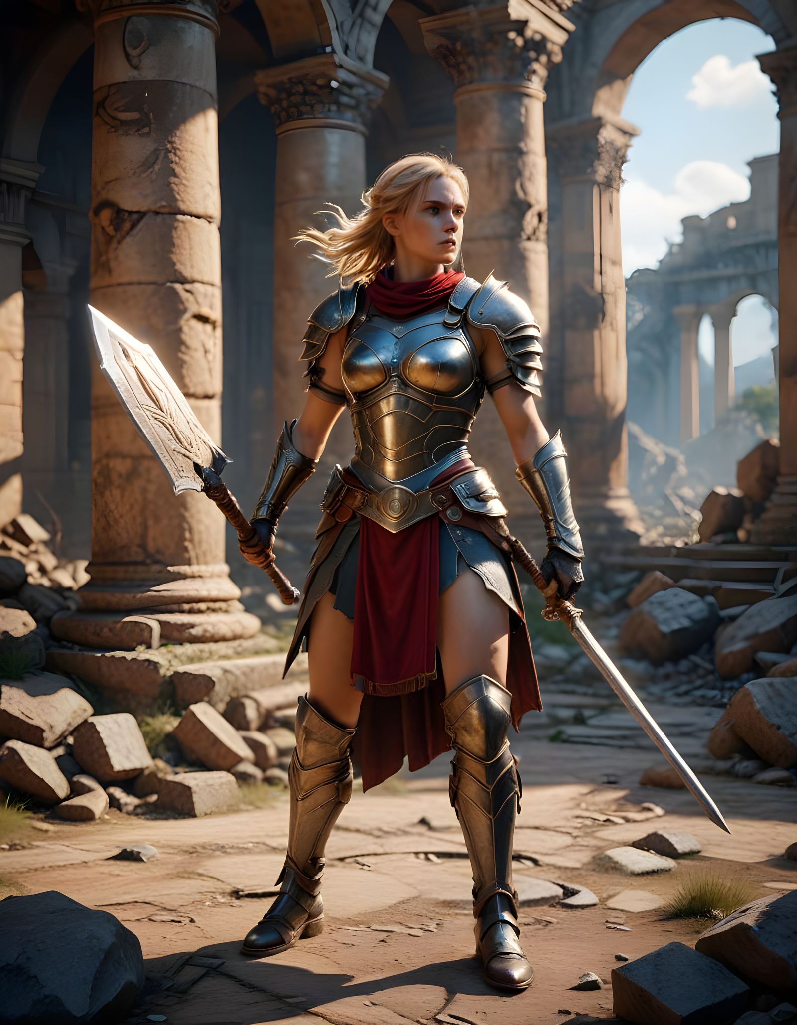 Amazon Warrior Meets Roman General in Epic Clash