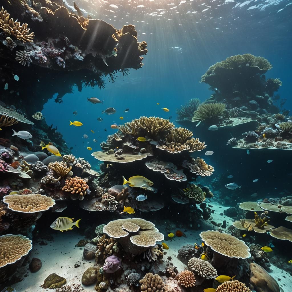 Caribbean Reef: A Coral and Marine Life Fantasy