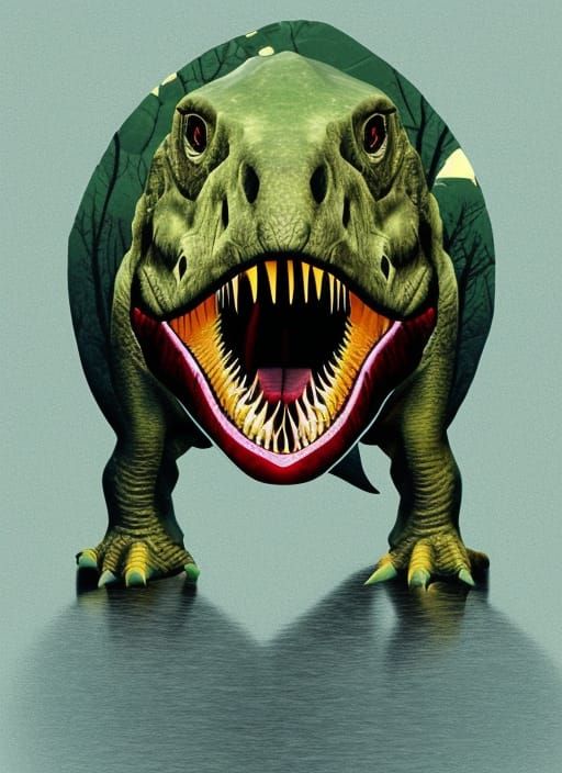 AI Generated Dinosaur Image