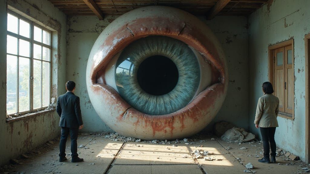 Investigators Discover Giant Eyeball in Dilapidated Room